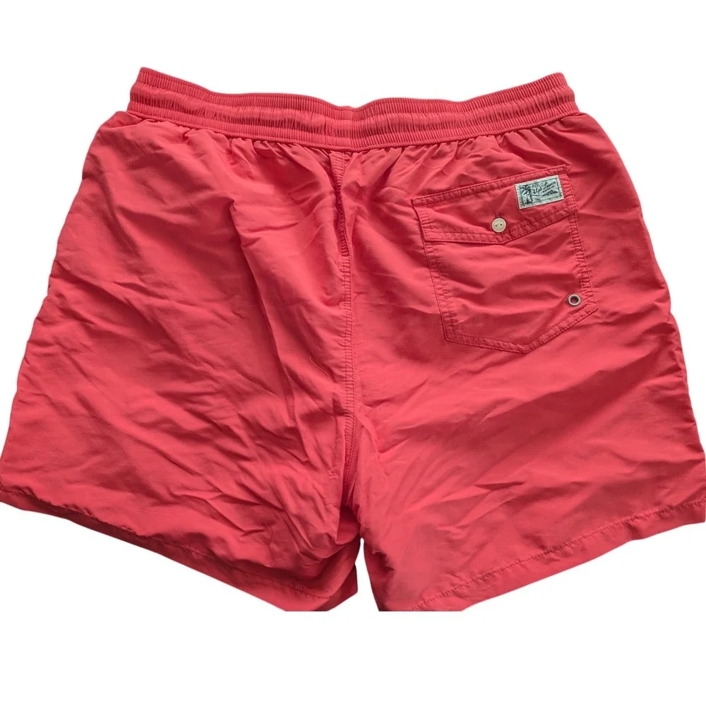 POLO Ralph Lauren Swimwear Swim Trunks Green‎ Pony Logo Preppy Mens Size XL/TG